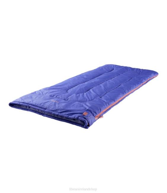 LLBean Camp Sleeping Bag Cotton-Blend-Lined 40 degree Fahrenheit Unisex J46J1300 Outdoor Equipment Deepest Shadow Blue