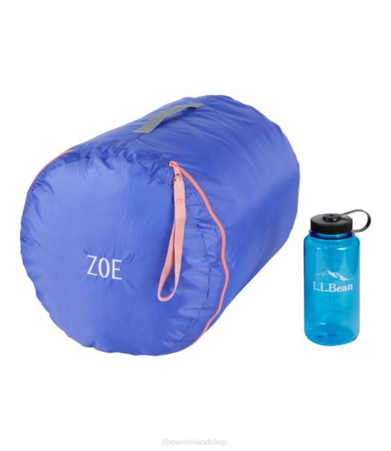 LLBean Camp Sleeping Bag Cotton-Blend-Lined 40 degree Fahrenheit Unisex J46J3891 Outdoor Equipment Periwinkle Sky