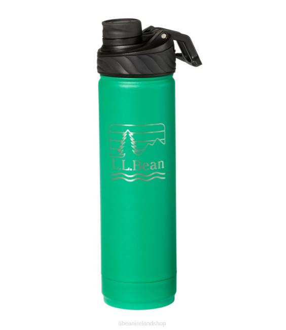 LLBean Canteen Insulated Water Bottle Unisex J46J1678 Outdoor Accessories Kelly Green/Woodscene