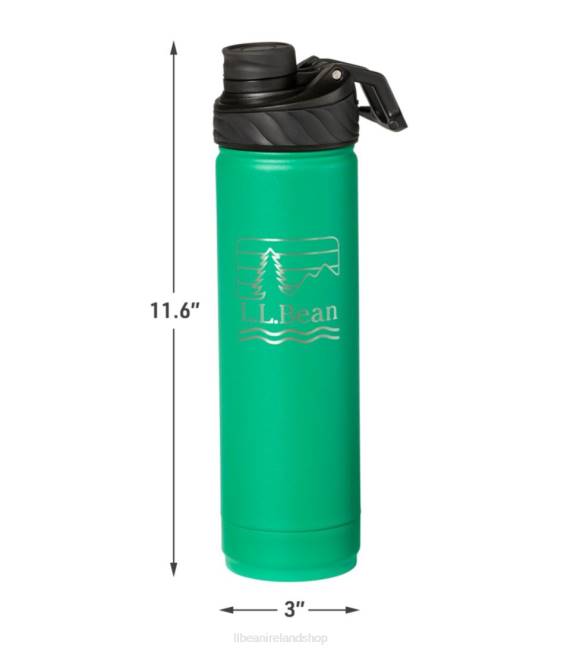LLBean Canteen Insulated Water Bottle Unisex J46J1678 Outdoor Accessories Kelly Green/Woodscene