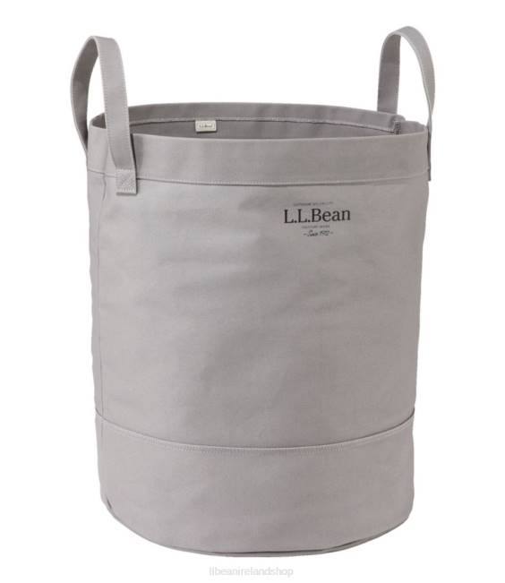 LLBean Canvas Laundry Storage Tote Unisex J46J4354 Home Decor Frost Gray