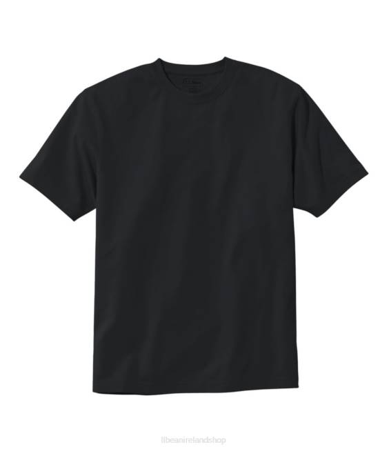 LLBean Carefree Unshrinkable Tee Men J46J5657 Clothing Black