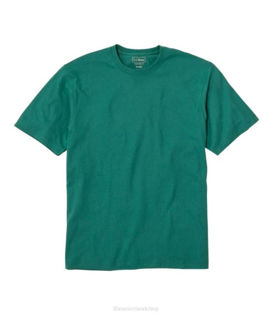 LLBean Carefree Unshrinkable Tee Men J46J6401 Clothing Antique Green