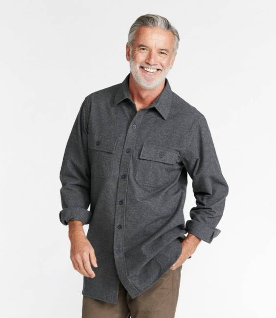 LLBean Chamois Shirt Men J46J3040 Clothing Barley