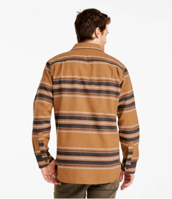 LLBean Chamois Shirt Men J46J3059 Clothing Rangeley Blue Multi