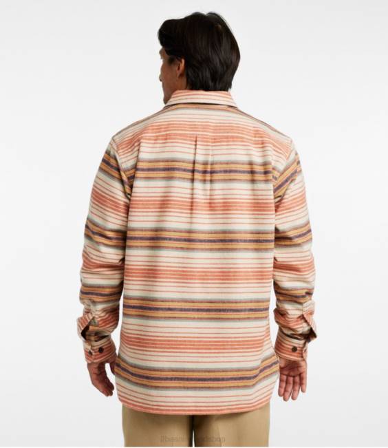 LLBean Chamois Shirt Men J46J5052 Clothing Rangeley Blue Multi
