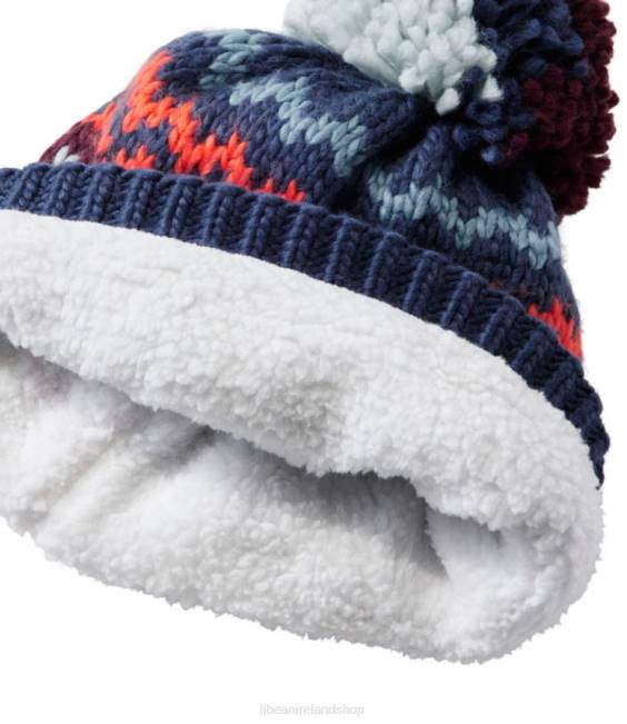 LLBean Chunky Yarn Hat Kids J46J3045 Clothing Pink Berry