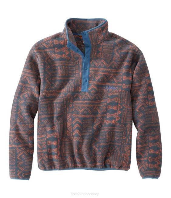 LLBean Classic Fleece Pullover Men J46J868 Outerwear Ember Geo