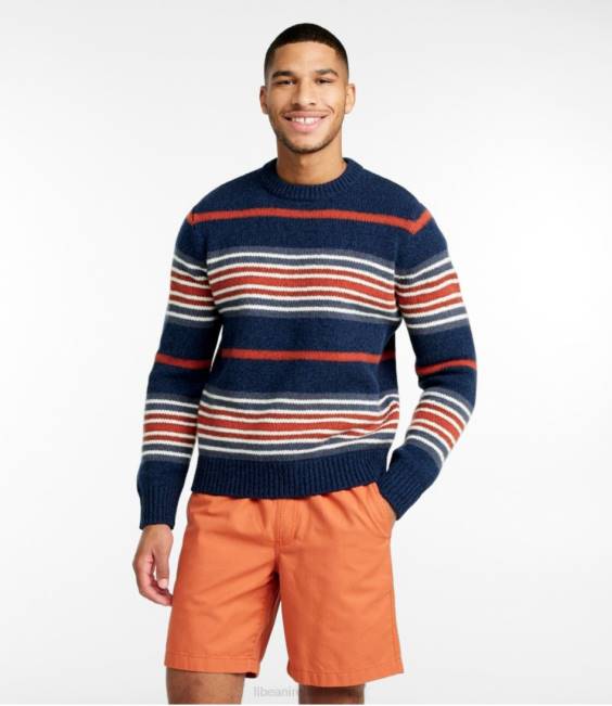 LLBean Classic Ragg Wool Sweater Men J46J594 Clothing Indigo Ink