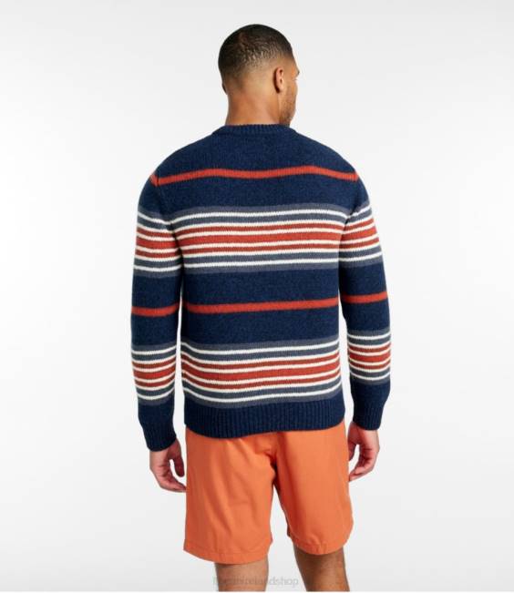 LLBean Classic Ragg Wool Sweater Men J46J594 Clothing Indigo Ink