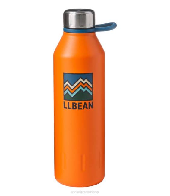 LLBean Classic Water Bottle Print Unisex J46J5337 Outdoor Accessories Persimmon Orange Zig Zag