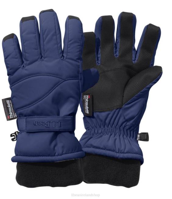 LLBean Cold Buster Waterproof Gloves Kids J46J4654 Clothing Deepest Blue