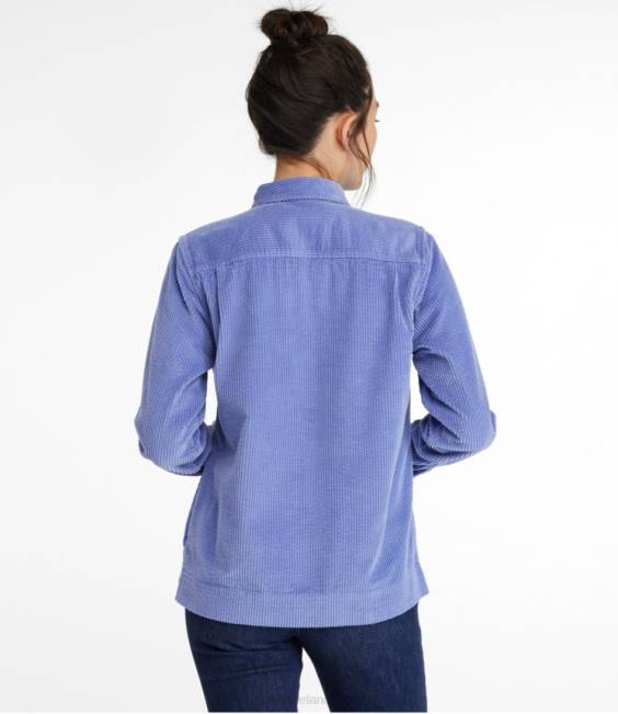 LLBean Comfort Corduroy Relaxed Shirt Women J46J28 Clothing Pale Rose
