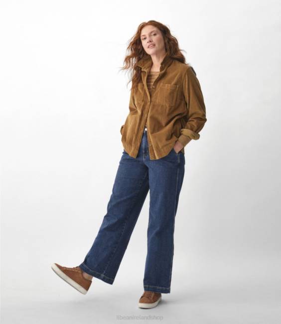 LLBean Comfort Corduroy Relaxed Shirt Women J46J28 Clothing Pale Rose