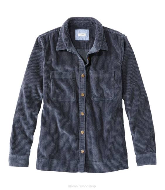 LLBean Comfort Corduroy Relaxed Shirt Women J46J2953 Clothing Sea Salt