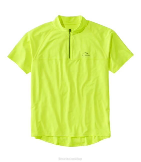 LLBean Comfort Cycling Jersey Men J46J3334 Clothing Electric Yellow