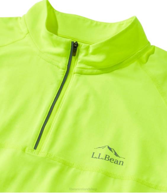 LLBean Comfort Cycling Jersey Men J46J3334 Clothing Electric Yellow