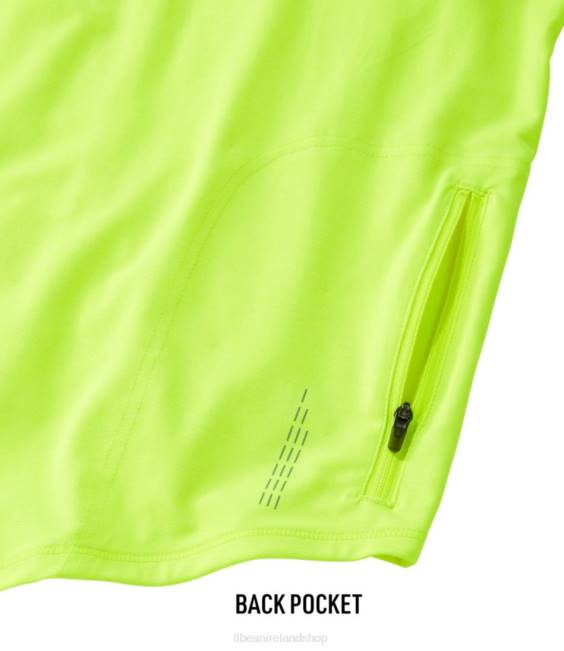 LLBean Comfort Cycling Jersey Men J46J3334 Clothing Electric Yellow