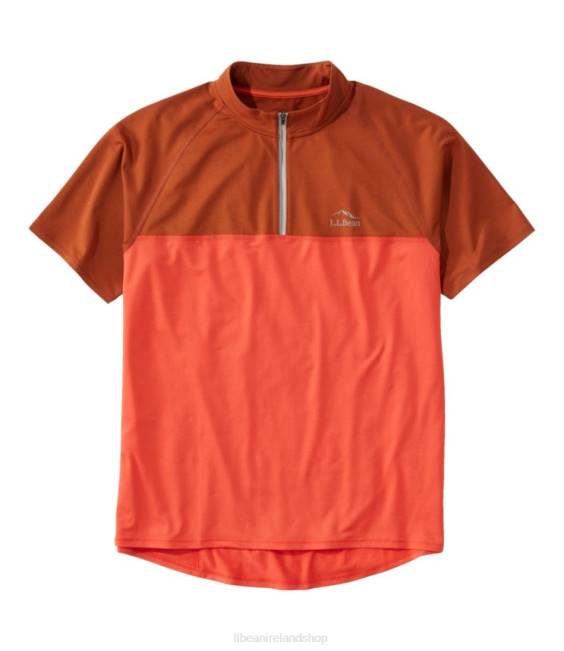 LLBean Comfort Cycling Jersey Men J46J461 Clothing Paprika/Adobe Red