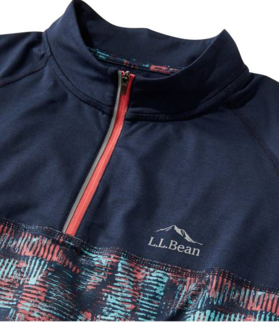 LLBean Comfort Cycling Jersey Men J46J535 Clothing Classic Navy Geo Print/Classic Navy