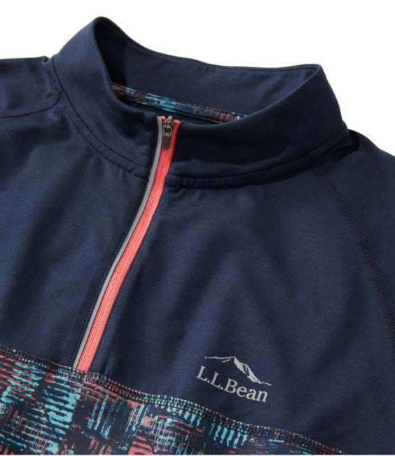 LLBean Comfort Cycling Jersey Men J46J595 Clothing Classic Navy Geo Print/Classic Navy