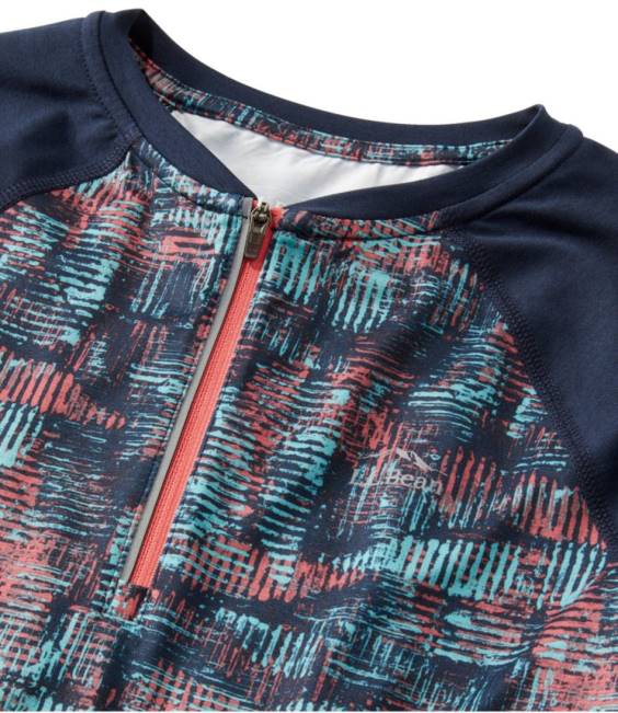 LLBean Comfort Cycling Jersey Women J46J1722 Clothing Classic Navy Geo Print/Classic Navy