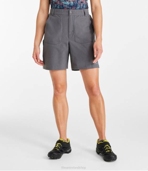 LLBean Comfort Cycling Shorts with Liner Women J46J1389 Clothing Alloy Gray