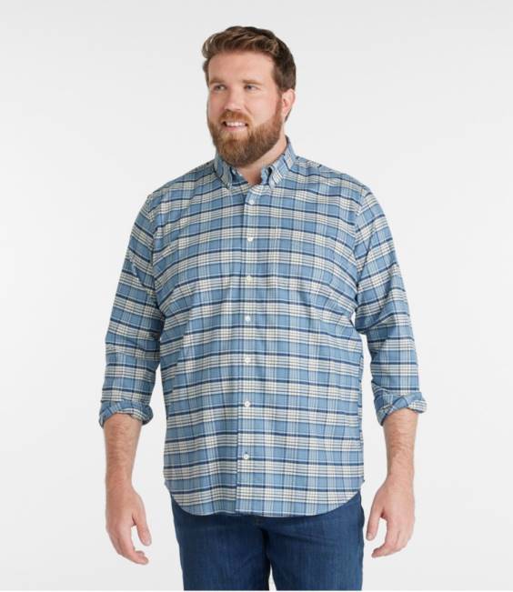 LLBean Comfort Stretch Oxford Shirt Men J46J321 Clothing Vanilla