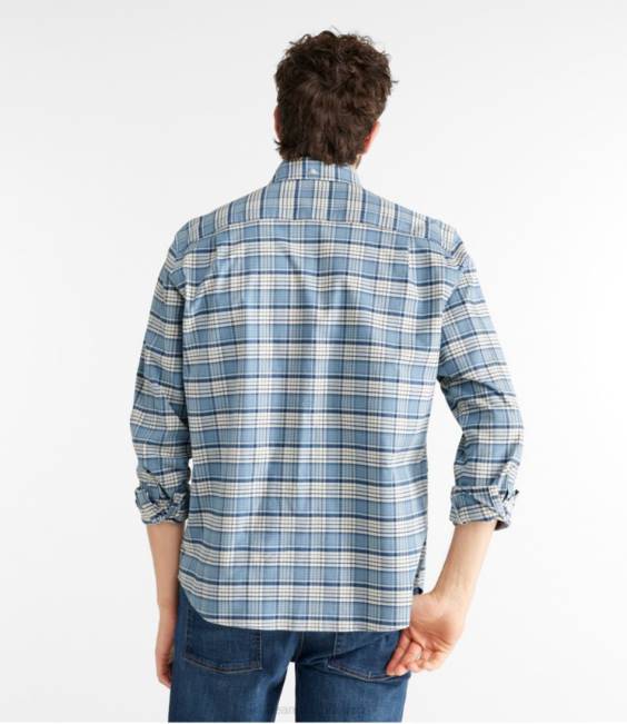 LLBean Comfort Stretch Oxford Shirt Men J46J5837 Clothing Twilight