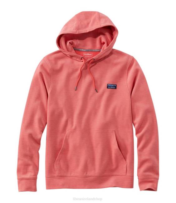 LLBean Comfort Stretch Pique Hoodie Men J46J6567 Clothing Sunlit Coral