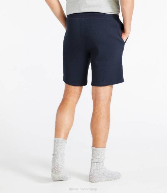 LLBean Comfort Waffle Lounge Shorts Men J46J465 Clothing Silver Birch Heather