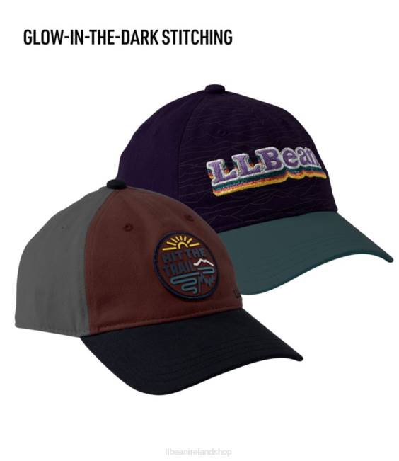 LLBean Cotton Baseball Hat Kids J46J515 Clothing True Violet