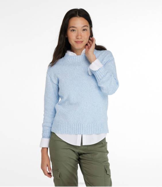 LLBean Cotton Ragg Sweater Women J46J3020 Clothing Natural