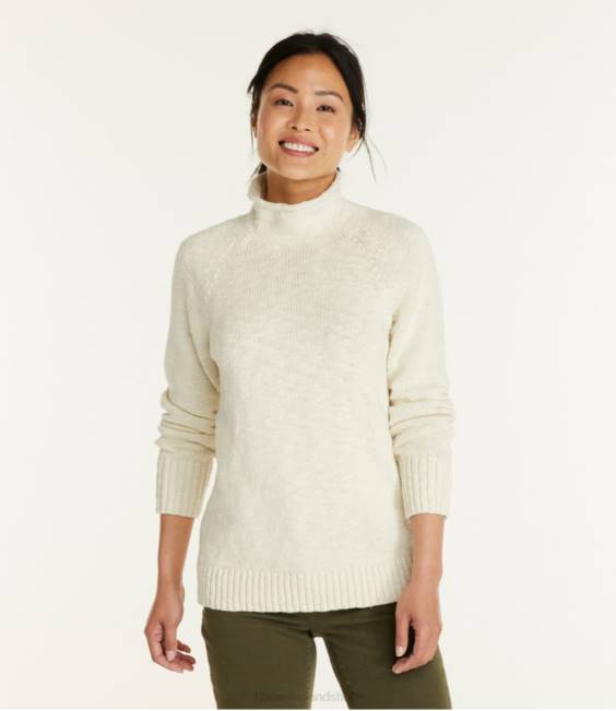 LLBean Cotton Ragg Sweater Women J46J3356 Clothing Oatmeal