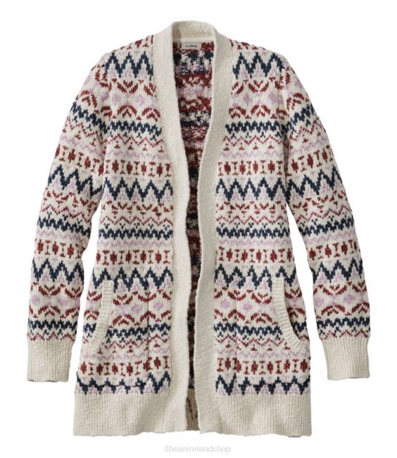 LLBean Cotton Ragg Sweater Women J46J5911 Clothing Cream