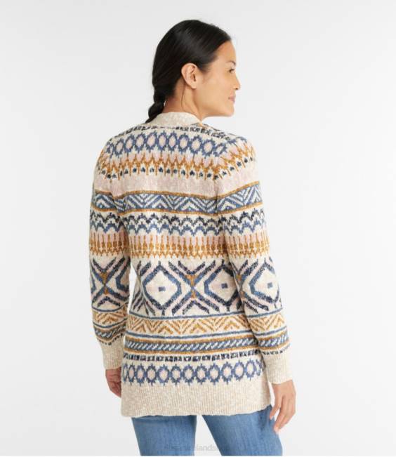 LLBean Cotton Ragg Sweater Women J46J5911 Clothing Cream