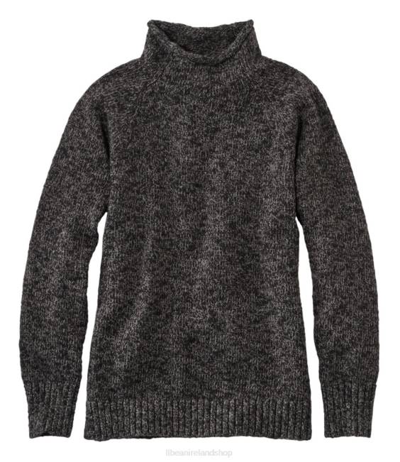 LLBean Cotton Ragg Sweater Women J46J5927 Clothing Darkest Gray