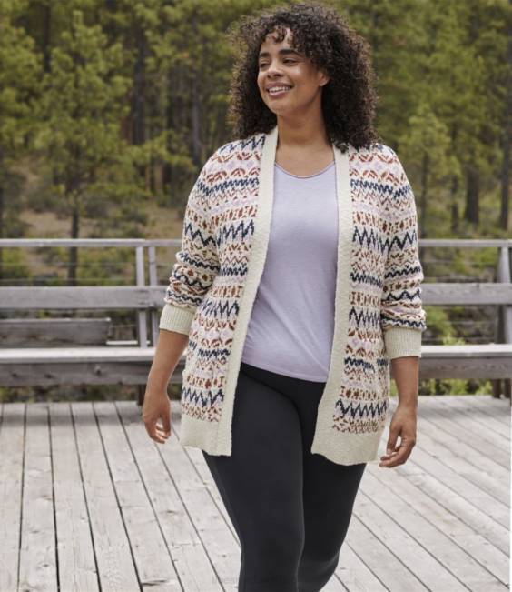 LLBean Cotton Ragg Sweater Women J46J6593 Clothing Bay Tan