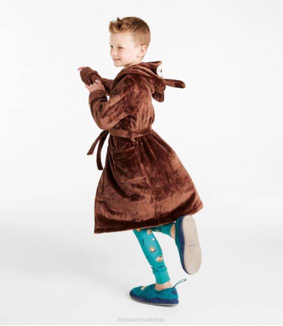 LLBean Cozy Animal Robe Kids J46J3411 Clothing Soft Juniper Bunny