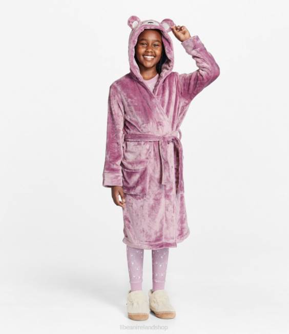 LLBean Cozy Animal Robe Kids J46J4955 Clothing Dark Barley