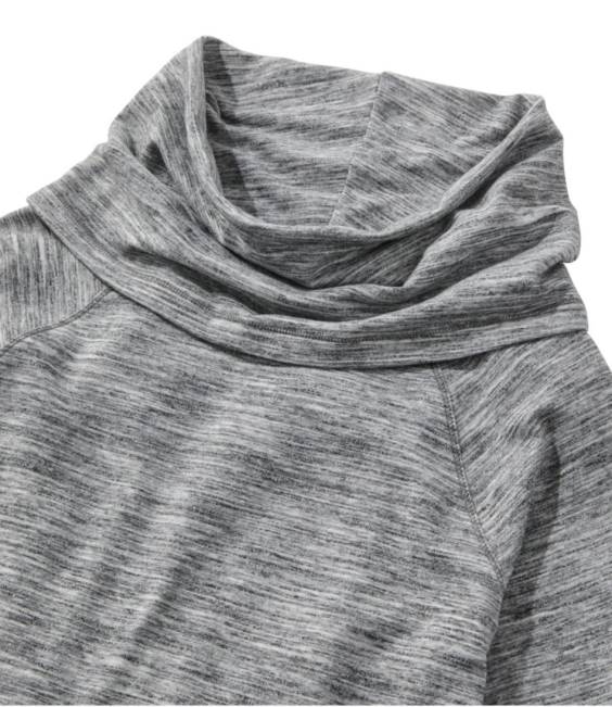 LLBean Cozy Pullover Women J46J582 Clothing Light Gray Marl