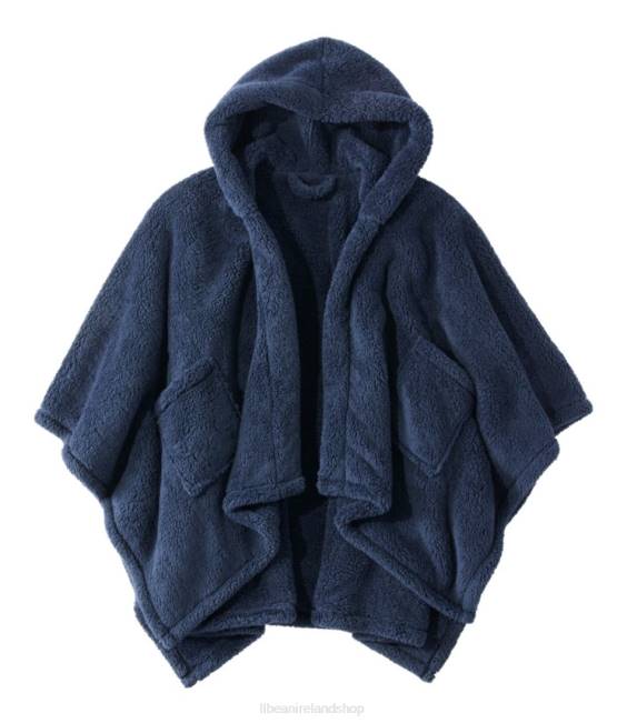 LLBean Cozy Sherpa Wearable Throw Unisex J46J2461 Bedding Navy
