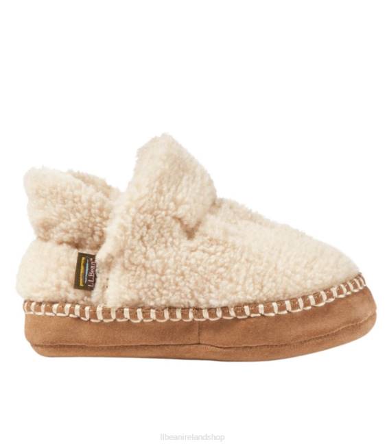 LLBean Cozy Slipper Booties Kids J46J1097 Footwear Natural