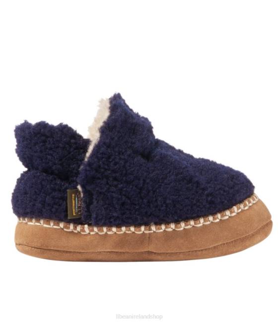 LLBean Cozy Slipper Booties Kids J46J3805 Footwear Bright Navy