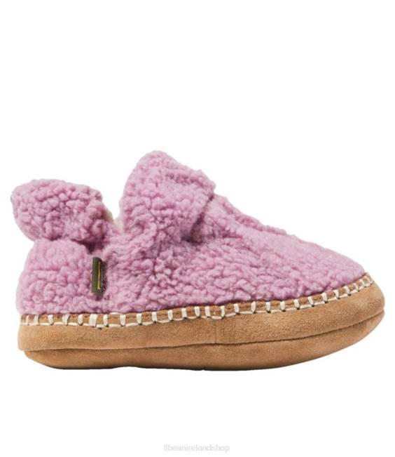 LLBean Cozy Slipper Booties Kids J46J5210 Footwear Mauve Berry
