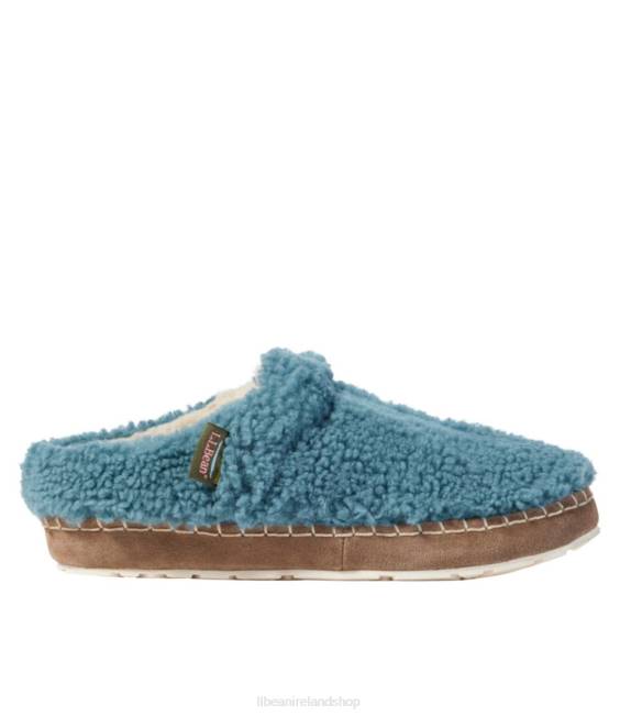 LLBean Cozy Slipper Slides Women J46J6099 Footwear Storm Teal/Sienna Brick