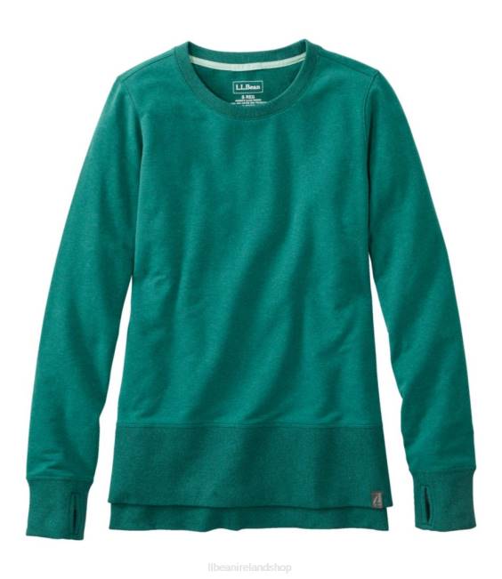 LLBean Cozy Sweatshirt Women J46J6419 Clothing Warm Teal Heather