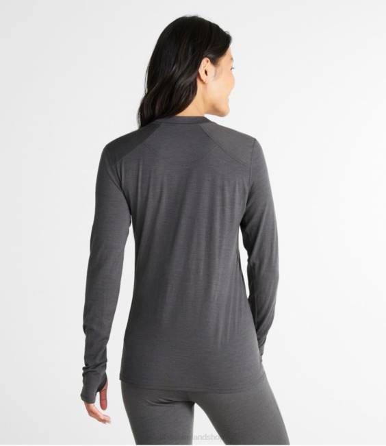 LLBean Cresta Ultralight 150 Crew Top Women J46J4971 Clothing Alloy Gray