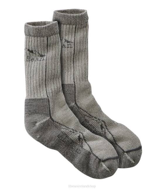 LLBean Cresta Wool Midweight Hiking Socks Men J46J6545 Accessories Platinum