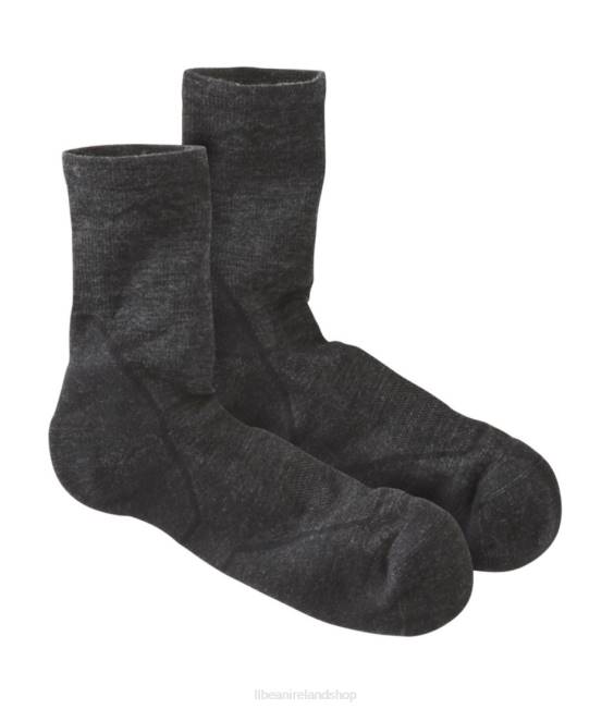 LLBean Darn Tough Light Hiker Micro Crew Sock Men J46J549 Accessories Black